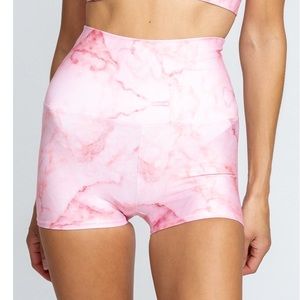 Skatie Crece Booty Short - Pink Marble